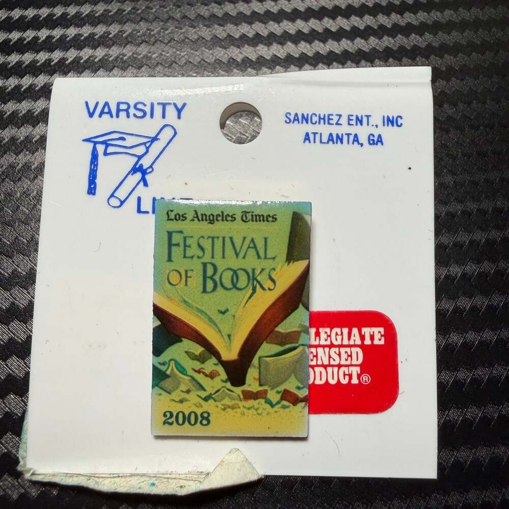 Los Angeles Times Festival of Books Vintage Enamel Lapel Pin